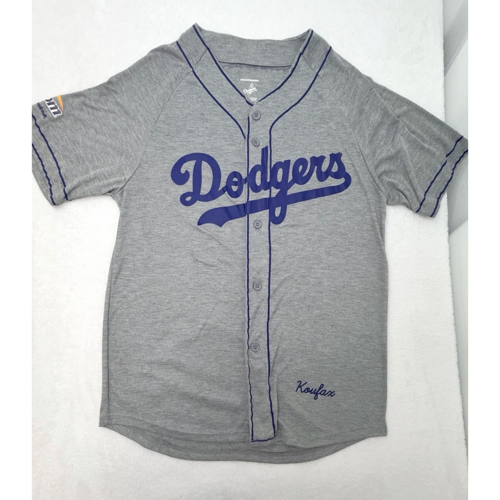 LA Dodgers Sandy Koufax #32 Grey Jersey SGA Stadium Exclusive ampm Mens Medium M